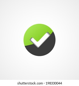 Accept web icon on white background