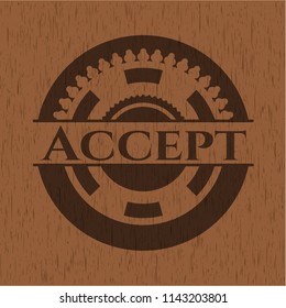 Accept wooden signboards
