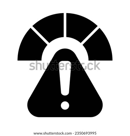 Acceptable Risk Vector Glyph Icon For Personal And Commercial Use.
