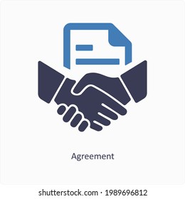 Acceptance and Agreement Icon Concept