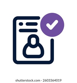 acceptance dual tone icon. Sleek and modern vector icon for websites, mobile apps, marketing materials, and corporate design. Fully scalable and ready to use.