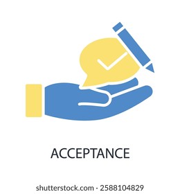 acceptance icon. vector.Editable stroke.linear style sign for use web design,logo.Symbol illustration.