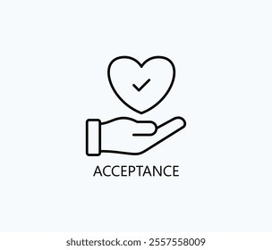 Acceptance Vector, Icon Or Logo Sign Symbol Illustration