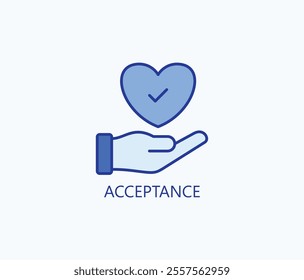 Acceptance vector, icon or logo sign symbol illustration