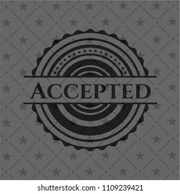  Accepted black emblem