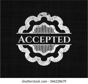 Accepted chalk emblem
