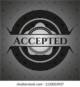 Accepted dark emblem. Retro