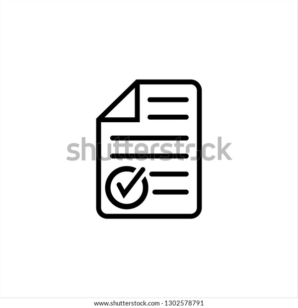 Accepted Document Icon Document Vector Stock Vector (Royalty Free ...