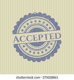 Angenommene Grunge-Stempel