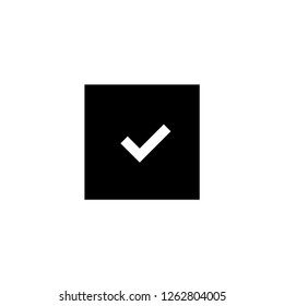 Accepted icon. Checklist sign