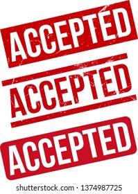 Accepted rubber stamp