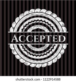 Accepted silver badge or emblem
