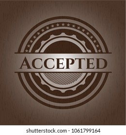  Accepted wood emblem. Vintage.