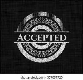 Akzeptiert auf einer Tafel