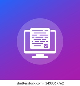 accepting new terms or conditions vector icon