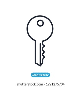 acces key icon. Security symbol template for graphic and web design collection logo vector illustration
