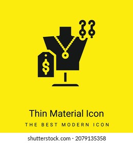 Accesories minimal bright yellow material icon