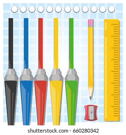 accesories school tools to study education