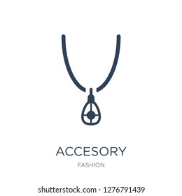 accesory icon vector on white background, accesory trendy filled icons from Fashion collection, accesory vector illustration