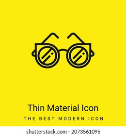 Accesory minimal bright yellow material icon