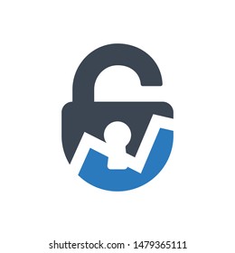 Access Breach Lock Security Icon