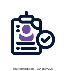 ícone duotônico do cartão de acesso. Ícone vetorial moderno e elegante para sites, aplicativos móveis, materiais de marketing e design corporativo. Totalmente dimensionável e pronto para uso.