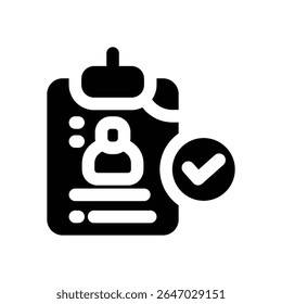ícone de glifo do cartão de acesso. Ícone vetorial forte e sólido para sites, interfaces móveis, apresentações e marca visual. Alta qualidade e fácil de editar.