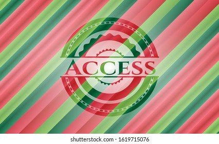 Access christmas emblem background. Vector Illustration. Detailed.