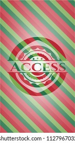 Access christmas style emblem.