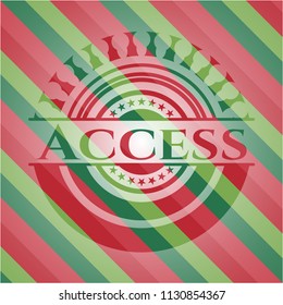 Access christmas style emblem.