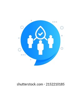 Zugang zu sauberem Wasser Symbol für das Internet