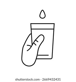 access clean water line icon vector. access clean water sign. isolated contour symbol black illustration
