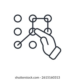 access code icon collection .design style with background