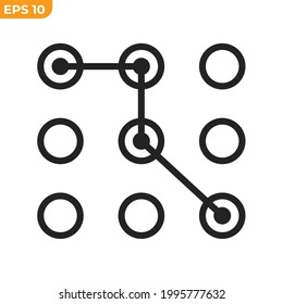access code icon symbol template for graphic and web design collection logo vector illustration