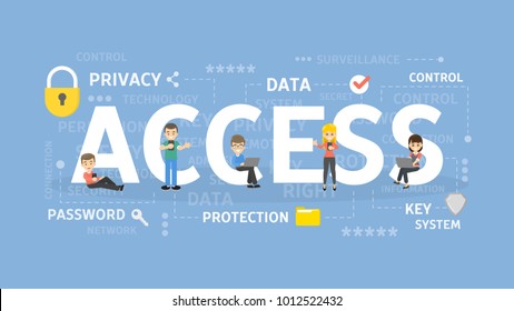 Access Concept Illustration. Idea Of Data, Privacy And System.