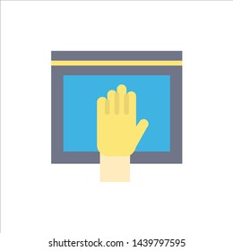 Access, Content, Free, Internet, Open  Flat Color Icon. Vector icon banner Template