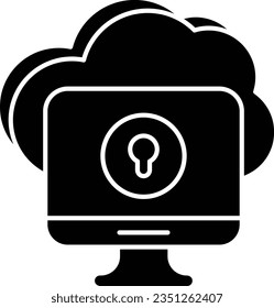  estilo de diseño de iconos de glifo de control de acceso 