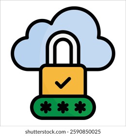 Access Control Icon Element For Design