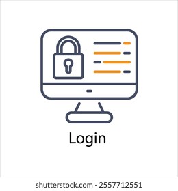 Access Control Icon Symbol vector graphics.