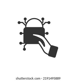 Símbolo de símbolo de iconos de control de acceso vectores para web infográfica