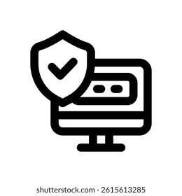 access control line icon. Clean and minimalist vector icon for websites, mobile apps, presentations, and logos. Fully scalable and customizable for any project.