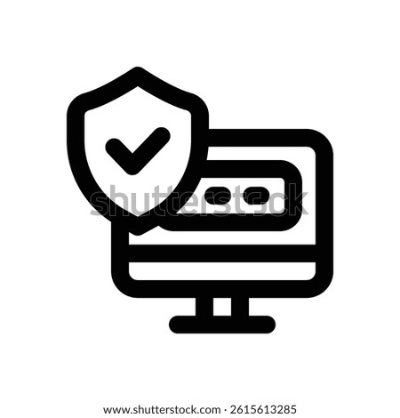 access control line icon. Clean and minimalist vector icon for websites, mobile apps, presentations, and logos. Fully scalable and customizable for any project.