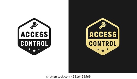 Access control sign or Access control symbol vector isolated in flat style. Best Access control sign vector for product packaging design element. Access control symbol for service design element.