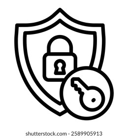 Access Control Vector Line Icon Design For Personal And Commercial Use