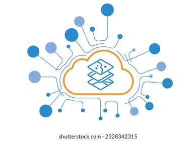 Acceso a funciones de vanguardia diseño vectorial de iconos