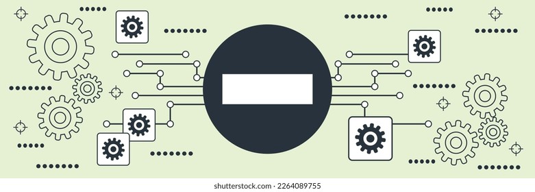 Access denied flat contour style vector concept illustration