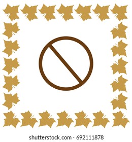 access denied icon, prohibition vector illustration