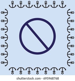access denied icon, prohibition vector illustration