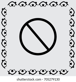 access denied icon, prohibition vector illustration