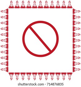 access denied icon, prohibition vector illustration